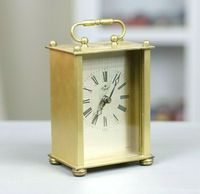 Royal Quartz Tischuhr Wecker Uhr Vintage Landhaus Messing