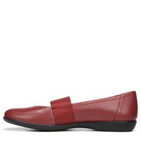 Naturalizer Women's Fia Medium/Wide Flat Shoes (Red Leather)