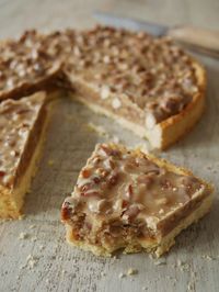 Tarte aux noix et au caramel