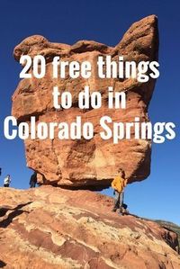 20 FREE, FUN, FAMILY-FRIENDLY things to do in Colorado Springs! #travel #explore #moneysaving
