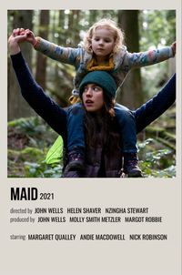 minimal polaroid series poster for maid