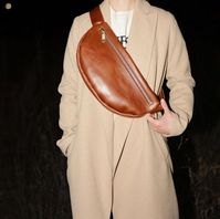 This leather crossbody sling is the perfect marriage of elevated style and function. Made to order with 100% traceable Italian vegetable-tanned leather.