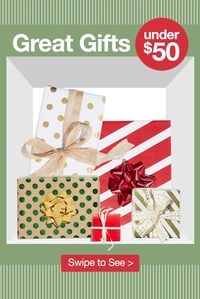 It's the perfect time to shop for the perfect gifts at Overstock, where you'll find a huge assortment of gorgeous gifting options that break the mold without breaking the bank! Save on home accents, personal accessories, and even kitchen essentials, all under $50! At Overstock, quality home goods cost less and you'll enjoy Free Shipping on EVERYTHING!* This holiday season give the gift of style with great budget-friendly gifting options from Overstock.