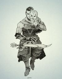 Inktober 5. Water Man