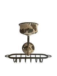 Bathroom Wall Soap Shaving Rack // Antique Brass Fixture