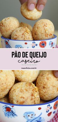 Peeeeensa naquele Pão de Queijo Caseiro crocante por fora, macio por dentro, saboroso, com bastante queijo, que espalha um aroma delicioso no ar? Tá aqui a receita delezinho. Se joga!