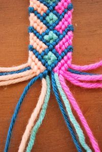 The diy crazy complicated friendship bracelet! I used to make these constantly when I was a kid :)
