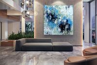 Colourful Acrylic Abstract Painting Large Wall Art Abstract - Etsy UK