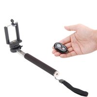 Wireless Bluetooth Monopod Z07-1 Usage : Mobile Phone. Compatible Brand : All Brand. Accessories : Adapters. Parts : Flex Cables. Kjstar Z07-1 Wireless Monopod : Bluetooth Monopod. Handheld Monopod + Wireless Bluetooth Remote Shutter Control for IOS Android Phones Z07-1 Expansion joints: 6 Length of extension: 270-1120 mm 10M Wireless Bluetooth Remote Camera Control Self-timer Shutter For iPhone 5S 5C 5 4S Samsung Galaxy S4 S5 Note3 Smartphones iPad Tablets Bluetooth Version: Bluetooth Versior