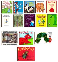 These were all the featured books and each table either had the book and plush or handmade center piece