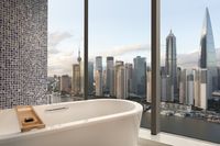 Located directly on the Huangpu River front, the hotel features probably the best views of the city (both the historic Bund and dramatic Pudong skylines). These views, along with scenes from the local South Bund neighbourhood, have enabled Hotel Indigo to create a vibrant, contemporary and inspiring space in an upscale boutique hotel context.