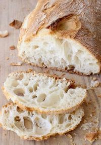 Authentic Italian ciabatta bread recipe originally from the Veneto made with an overnight starter and cooked on a hot pizza stone.