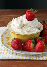 Cheesecake Fruit Dip - Emily Bites