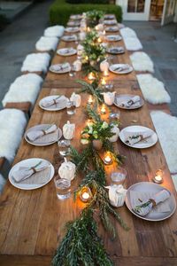 Winter wedding reception #tablescape #weddinginspiration #decor