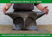 Ask for price with ID0880 on anvilsandtoolsforsale@gmail.com All pictures of all anvils on our website anvil for sale, anvils, blacksmith, blacksmiths, blacksmithing, antique tools, tool collector, swage block, stake, cone, cutler, french pig, amboss, incudine, schmied, forgeron, forge, enclume, forged, blacksmith tools, old tools, vintage tools, handtools, iron work, vise, stake, coutellier, chamouton, hulot harmel, collection, outil ancien, outils anciens, bigorne, art populaire, enclume