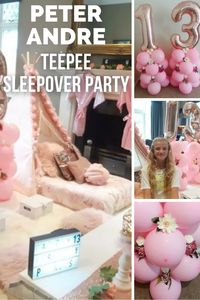 Celebrity parents are hosting VIP teepee sleepover parties at their homes for their kids. Check out the blog post to see how Peter Andre hosted a gorgeous ‘pretty in pink’ themed party for his daughter Princess' birthday. This is one of eight celebrity sleepover parties featured.