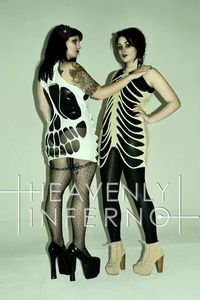 All sizes & colours SKELETON SKULL dress top t by HeavenlyInferno, £32.00