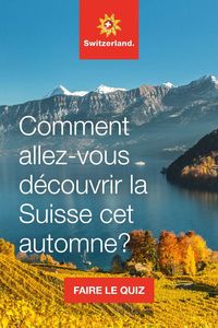 Préférez-vous faire des randonnées ou vous détendre? Quel est votre endroit préféré pour déguster des spécialités suisses? Et quel Nature Spa suisse aimeriez-vous essayer? Répondez au quiz et découvrez votre voyage parfait d'automne en Suisse. #IneedSwitzerland #SwissAutumn📍 Suisse © Suisse Tourisme, Publié: Septembre 2022