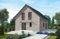 Sie planen auf einem schmalen Grundstück? Dann ist das ProFamily 125 erste Wahl: Mit gerade einmal 7,85 m Hausbreite ist dieses Model wie dafür gemacht. Der giebelseitige Hauseingang wirkt souverän und einladend. Von der Eingangsdiele führt der Weg in den offenen Wohnbereich (Wohnen/Essen/Kochen auf 46 qm), in den die elegante Treppenanlage ins Obergeschoss gleich integriert wurde. Im Dachgeschoss bietet das Modell drei Schlafräume und ein funktionales Bad.
