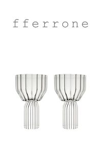 The Margot Collection is Felicia Ferrone's maximalist line of glassware. A modern take on cut glass, it inverts tradition with intricate interior detail, making it glassware for those who seek generous, ornate touches in their home design. Handcrafted without the use of molds by master glassblowers. The borosilicate glass allows for a range of hot and cold applications and is oven, microwave, and dishwasher-safe for everyday use. Design: Felicia Ferrone, 2013 Handcrafted in Czech Republic