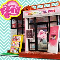 Diy Miniature Dollhouse: Rainbow Unicorn and Little Pony Book Store - Easy to Make Doll house book store ~ My Little Pony Diy dolls miniatures dollhouse, diy room decor ? Diy how to make?... Easy from PVC foam sheet, glue gun, and other stuffs ... Easy diy miniature dollhouse - Diy room decor ~ Diy miniature rooms ~ Easy diy crafts ~ How to make mini house - Easy to make Barbie house, and be sure to subscribe for more creator best practices!