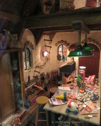 Santa's Compound, the Magic of the North Pole in a Miniature by Marylou Johnson: The Busy Santa's Workshop