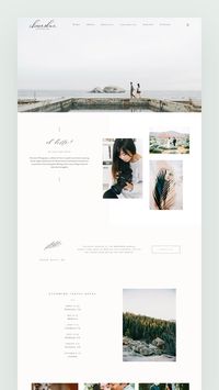 Chiara Shine Photography & Videography website design, built with our Evora theme. Fine art film photography website inspiration. #flothemes #floclient #webdesign #wordpress