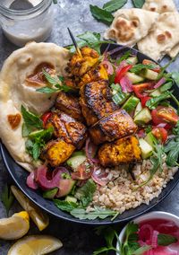 Grilled Tofu Shawarma Bowls