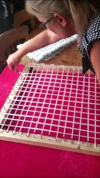 loom board pom pom blanket part 1