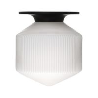 The versatile, round Jules Glass Flush Mount is a gorgeous example of vintage vibes transformed into chic, modern style. The textured, frosted glass is contrasted by a striking matte black canopy. Classic while unique, the glass shade evokes subtle art-deco energy making it an ideal fixture to add just a touch of elegance to any space. Glam up a walk-in closet or hallway, add understated drama to an entryway or kitchen, or elevate your bedroom or kitchen in minutes with this gorgeous ceiling lig