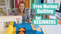 Beginner Free Motion Quilt tutorial on a home machine 2019 - YouTube