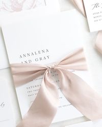 Annalena Ribbon Wedding Invitations