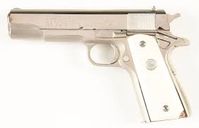 M) Nickel Plated Colt Model 1911A1 Series 70 Government Semi ...