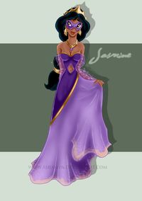 Masquerade Jasmine - disney-princess Fan Art