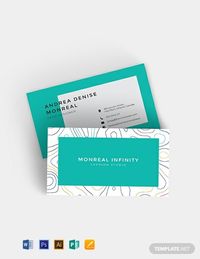 Creative Business Card Template for Fashion Designers