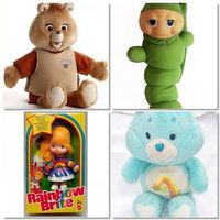 Popular toys from the 80s. I miss my Rainbow Brite!!!