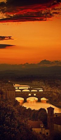 Four Bridges Florence Italy