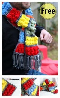Awesome Lego Brick Scarf Free Crochet Pattern