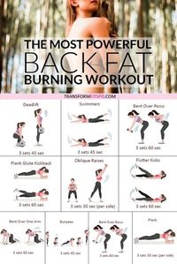 #backfat #destroybackfat #exercisesforbackfat #backfatworkouts #womensworkouts #femalefitness Powerful back fat workout to burn that stubborn fat that sticks to your back. Do this routine and you'll be in shape fast. Rapid results if done every day. Repin if this helped your back fat!