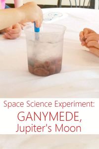 Simple science experiment to explore the formation of the layers of one of Jupiter's Moons
