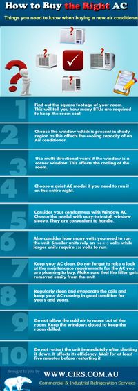 How To Buy The Right AC (infographic) #airconditioning #tips #howtobuy #infographic #comfortairzone