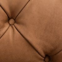 The dignified air of the classic Chesterfield couch is brilliantly recreated in this Andres Sofa. Flaunting richly button-tufted top grain Brazilian leather upholstery in a warm camel tone, Andres is a must-have for living rooms that crave a touch of traditional grandeur. Color: Camel Contents: Fabric / Wood / Foam Wood Content: Hardwood / Plywood / Ash Wood Fabric: Top Grain Brazilian Leather Fill Material: Polyurethane Foam / Fiber Dimensions (W * D * H): 89" X 38" X 30" Weight: 161 lbs. Weigh