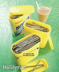 Cocoa containers make great dispensers