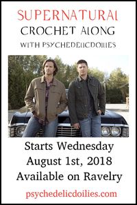 Supernatural Graphghan Blanket Pattern Crochet Along. Begins August 1st. Click for more details. I'm so excited!