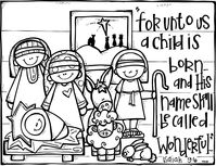 Free Printable Nativity Coloring Pages for Kids