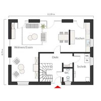 Raumgrundfläche: 81,00 m2