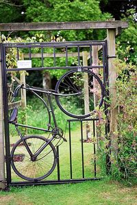 Bike gate. From MOTHER EARTH NEWS magazine.