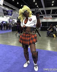 Deadpool cosplayer at Anime Expo 2022