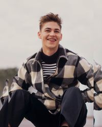 Just Jared Jr. on Instagram: “@hero_ft is showing off his charming smile in @woolrich’s new fall collection campaign Photos: Daniel Shea #HeroFiennesTiffin”