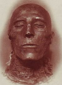 The well preserved mummy of Seti I, son of Ramses I and father of Ramses II